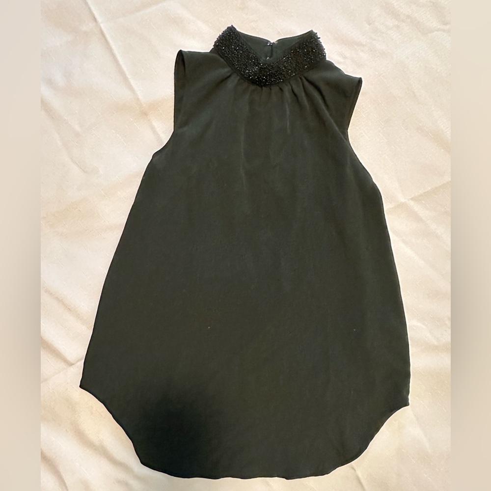 Banana Republic Factory Black Sleeveless Blouse